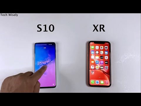 SAMSUNG S10 vs iPhone XR in 2021 | Speed Test & Ram Management