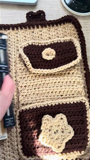 Made the cutest crochet hook case!