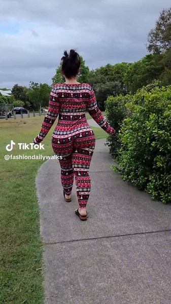 Casual Outdoor Walk in a Park: A Stylish Onesie Look