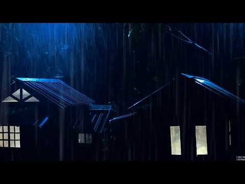 🔴 Heavy Rain on a Tin Roof for Sleeping 24/7, Sleep Instantly with Rain Sounds & Thunder at Night