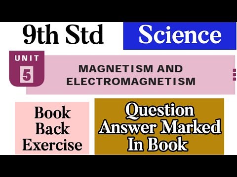 9th Std - Science | Unit 5 - Magnetism and Electromagnetism | Book Back Exercise