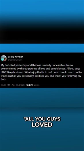 Becky Kevoian makes first social media post since husband Bob's death