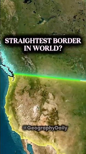 Why the US–Canada Border Looks Like a Ruler?