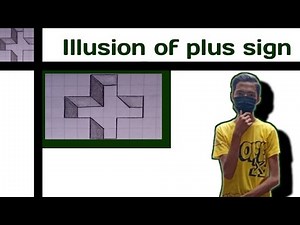 How to draw a illusion of plus sign
