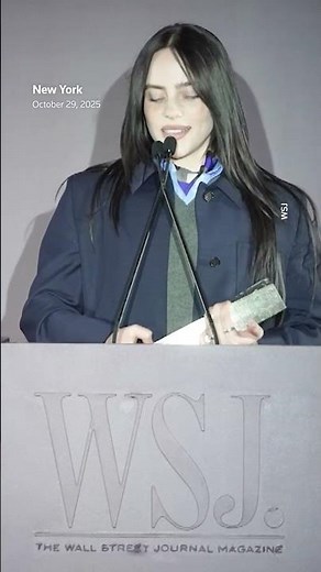 Billie Eilish calls out billionaires at WSJ Innovator Awards