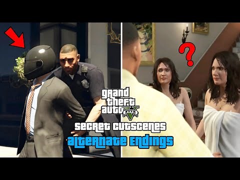 GTA 5 - Secret Hidden Cutscenes! (Alternate Endings)