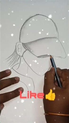 STAP BY STAP TUTORIAL || EASY ANIME GIRL MASK DRAW || #viral #shorts
