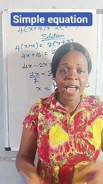 How to solve simple linear equation #maths #education #equation