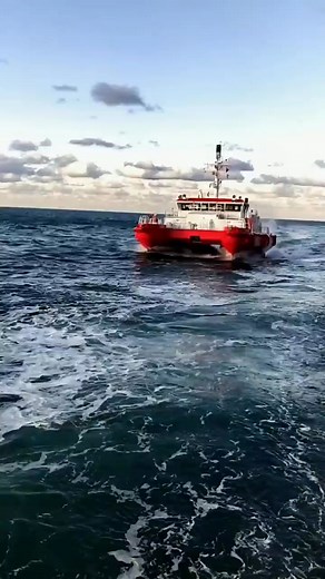 1.2K views · 16 reactions | Next-Gen Pilot Boat Boarding! Insane Speed & Precision at Sea ⚓ Watch this unique next-gen pilot boat approach a massive vessel to pick up the pilot. This incredible luxury-style speed boat looks like a floating hotel! High-speed maneuvering, precision, and real seafarer action at sea.” “Pilot boarding operations are one of the riskiest jobs at sea, especially during rough weather. Respect to all seafarers and maritime pilots | Elham Pourgol | Facebook