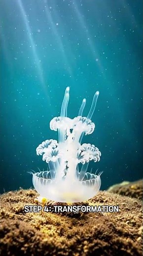 How a Jellyfish Is Born 🪼 | Amazing Life Cycle in Seconds#seaanimals