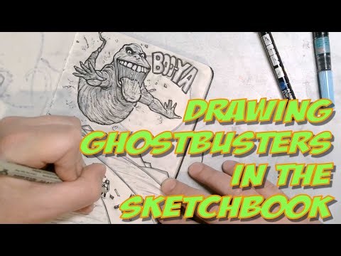 Drawing GHOSTBUSTERS in the Sketchbook...