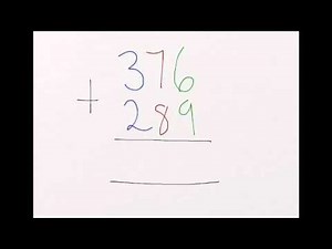 Column addition using 3 digit numbers