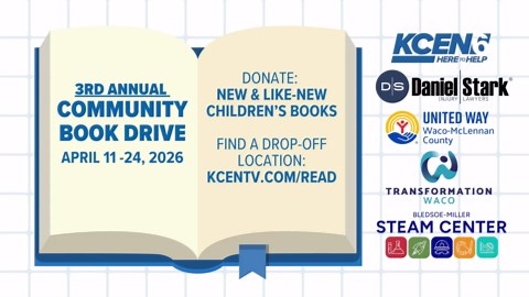 The KCEN 6 News book drive is underway!