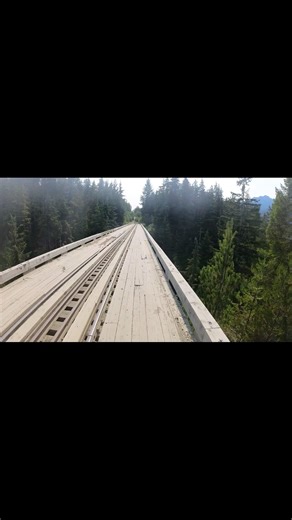 NOT a fan of old railroad bridges 😂😳