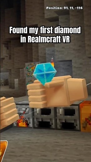 I Found my first Diamond in Realm craft VR