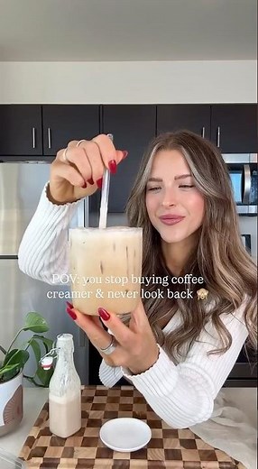 I stopped buying coffee creamer & never looked back #coffee #recipe #healthyrecipes