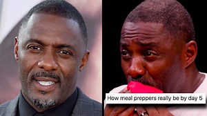 Idris Elba choking on chicken wings has become a meme and it's hilarious