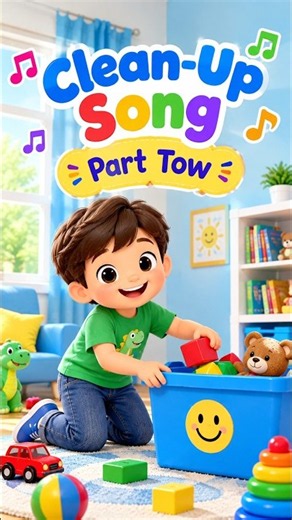 Clean-Up Song – Part 2 !!!!🧼😊 # #foryou #animation #kids #beautiful