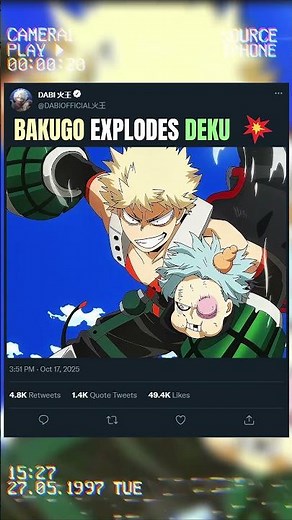 BAKUGO EXPLODES DEKU 💥 | #animeedit #myheroacademia #anime