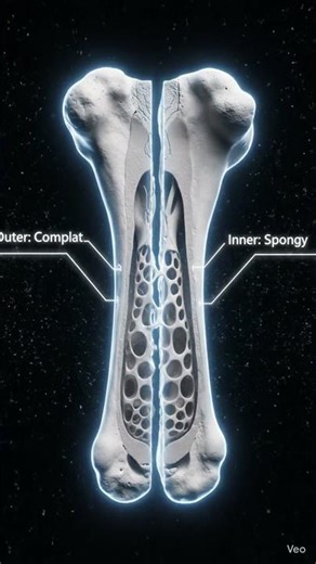 Your Bones Are Stronger Than Steel? 🦴 | Human Body Facts #short #bodyfacts