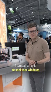 291 reactions · 14 shares | Eén PCI Express 5.0-ssd snel? Wat dacht je van een systeem met 32 stuks erin! #tech #tweakers #computex #ssd #hardgaan | Tweakers | Facebook
