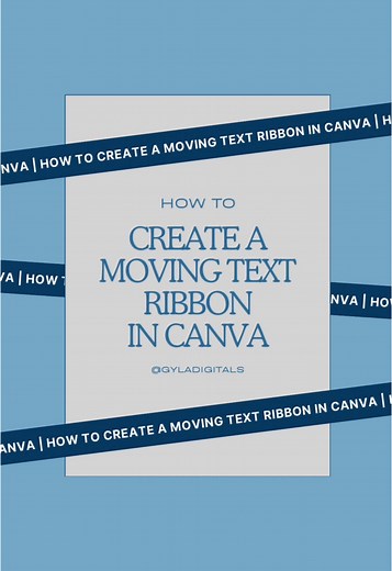 Here’s how to create a moving text ribbon in Canva. You can use this for digital posters, social media reel templates, and websites. 🏝️ Learn how to create and sell your own digital creations. Just comment “GUIDE” and I’ll show you how. 🤗🌻 #canva #canvatutorials #canvahowto #tutorials #howto #canvaforbeginners #canvadesign #canvacreator #canvadesigner