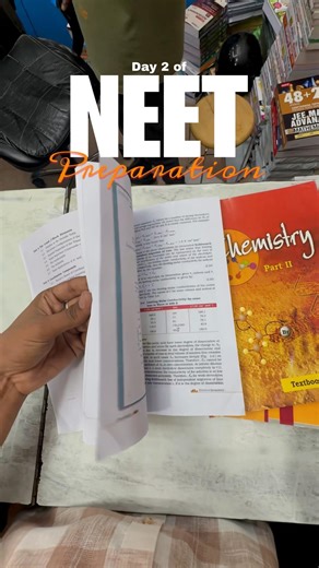 BUYING NCERT OF CBSE CLASS 12th & STATIONARIES FOR MY NEET PREP 💀 | DAY 2 #neet #shorts