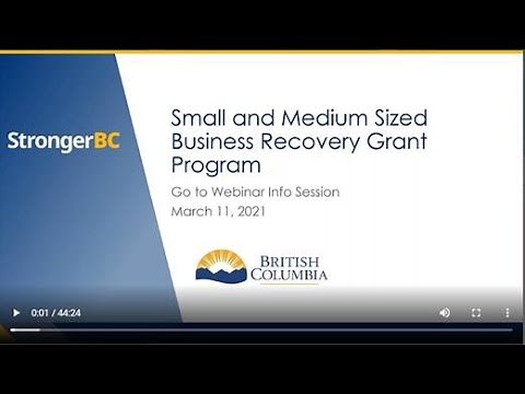 B.C. Business Recovery Grant Program Explained