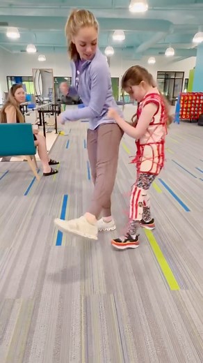 🤩Who says PT isn’t all fun and games? 🌟At Now I Can, our amazing therapists turn regular activities into engaging adventures! 💥Children love our fun, strength-building exercises, thinking they’re just playing while actually crushing goals! 💃Check out Emily and Aurora doing the Congo! #FunInPT #StrengthBuilding #NowICan #specialneedskids #specialneedsparents #pt #gettingstronger | Now I Can Northeast