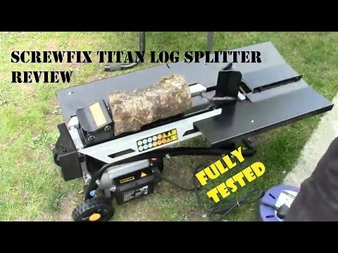 Screwfix Titan TTB762LSP Log Splitter 1.5KW 4 Ton Review
