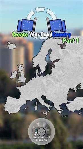 Create Your Own Country In Europe (Part 1) #mapping #geography #europe #fyp #filtro