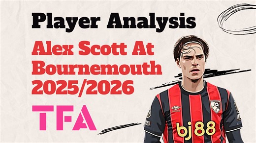 Alex Scott Scout Report At Bournemouth 2025/2026 Analysis