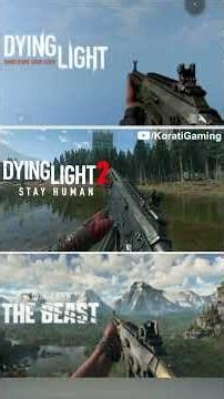 Rifle Gun Comparison In DL1 Vs DL2 Vs DL The Beast #shorts #gaming #dyinglight #dyinglightgame