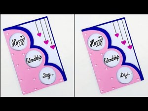 DIY Happy Friendship Day Card/How to make greeting card for Best friend/Friendship card making ideas