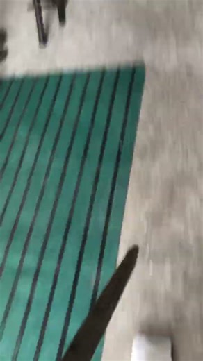 A Thick Wooden Plank Sliding Down A Stair