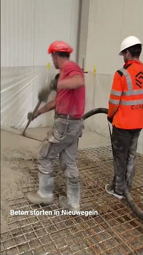Beton storten in Nieuwegein met Cazant betonpompen #beton #construction #concrete