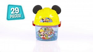 Disney Junior Mickey Mouse Handy Helper Tool Bucket, 25-pieces, Kids Toys for Ages 3 up