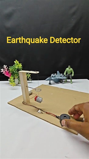 Earthquake Detector School Project | Simple Science Working Model#youtubeshorts #project #shorts #dc