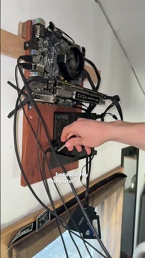 Ceiling computer desk #battlestation