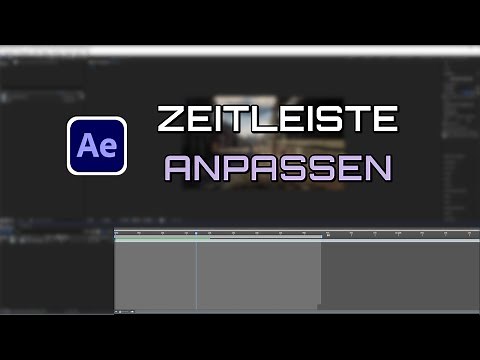After Effects: Arbeitsbereich / Zeitleiste verlängern & anpassen