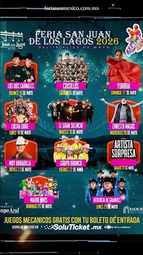 Programa Feria San Juan de los Lagos 2026