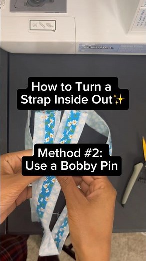 How to Turn a Strap Inside Out✨! #sewinghacks #sewing #sewingtips #straps #sewingtricks #fashion