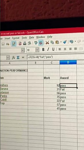 How to do a IF statement in open office calc #openoffice #opensource #free #excel #spreadsheet