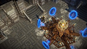 We've just released the Miracle Map Device, the very first cosmetic effect that changes the standard appearance of your Map Device. This microtransaction replaces the Map Device in your hideout with a new version, decorated with an intricate glowing golden pattern. In addition, the Miracle Map Device has new animations and effects. https://www.pathofexile.com/shop/category/new-items | Path of Exile