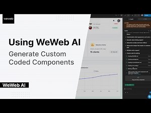 Using WeWeb AI - Generating Custom Coded Components