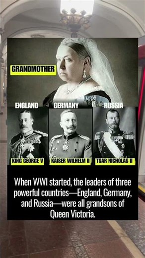 WWI Leaders Were All Queen Victoria’s Grandsons 😳 #shorts