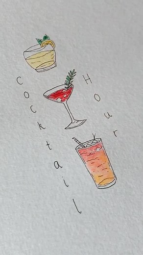 Creative Cocktail Mixing and Watercolor Painting Tutorial for the Weekend