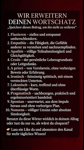 10 deutsche Wörter, die dich sofort intelligenter wirken lassen! 🧠💡