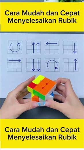 Cara Mudah dan Cepat Menyelesaikan RUBIK ! RUMUS nya PAKAI CARA ini