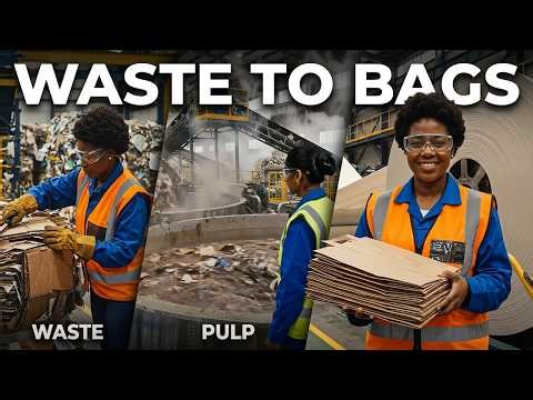 The Incredible Process of Recycling Cardboard Into Paper Bags
